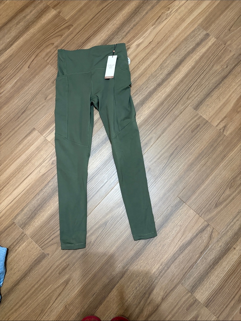 CALIA by Carrie Underwood Olive Green High-Waist Leggings